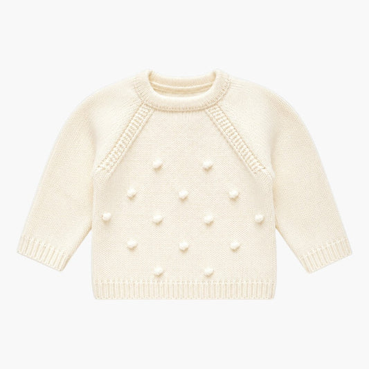 Set aus Strickwaren für Babys mit Haube Cremefarben und Bordeaux LOLO