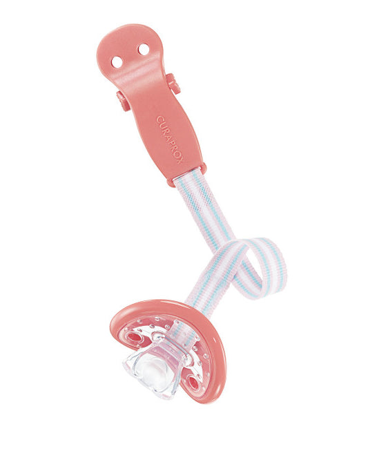 Suporte Chupeta Curaprox Baby Coral