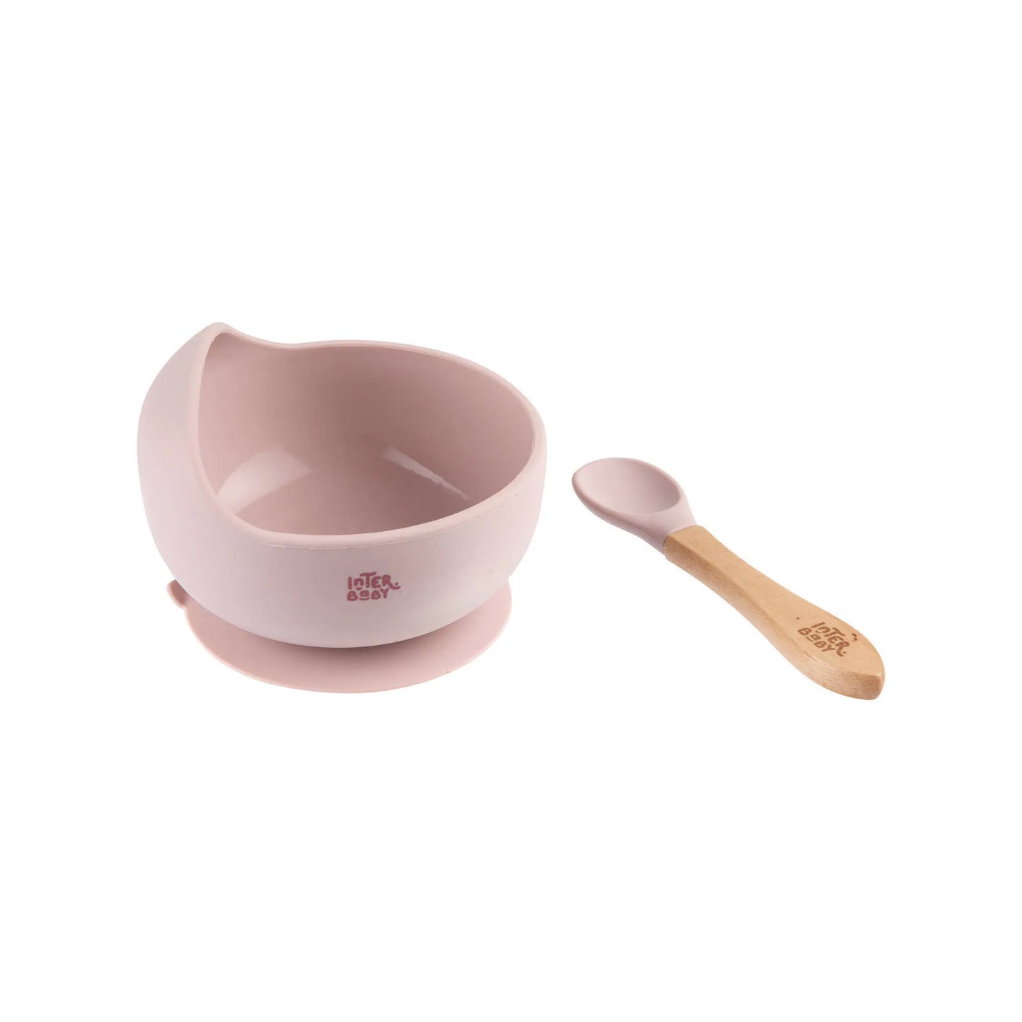 Tigela com Ventosa e Colher para Aprendizagem de Bebés da Interbaby