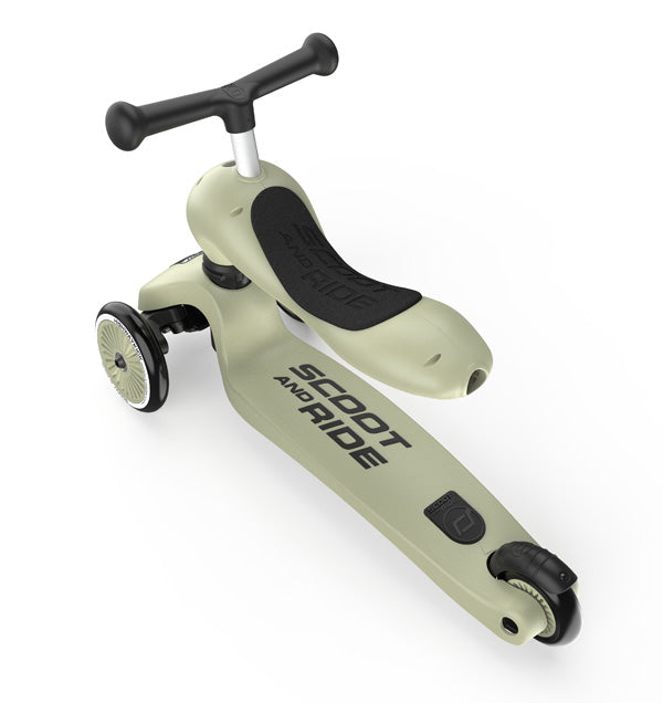 Trotinete Evolutiva 2 em 1 - Scoot & Ride – Highwaykick 1 – Olive