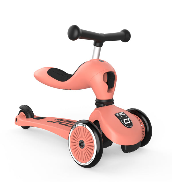 Trotinete Evolutiva 2 em 1 - Scoot & Ride – Highwaykick 1 – Peach
