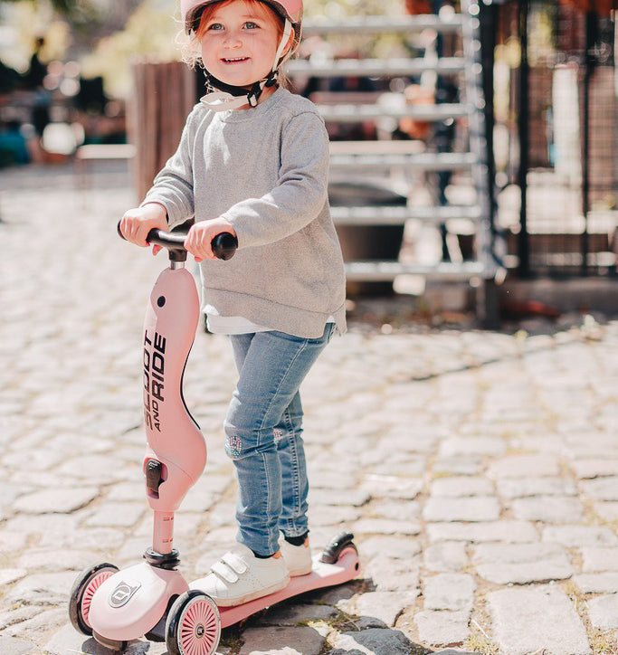 Trotinete Evolutiva 2 em 1 - Scoot & Ride – Highwaykick 1 – Rose