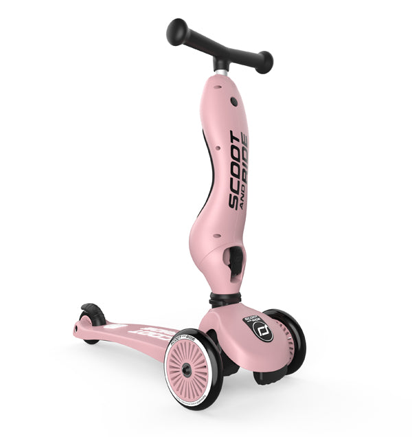 Trotinete Evolutiva 2 em 1 - Scoot & Ride – Highwaykick 1 – Rose