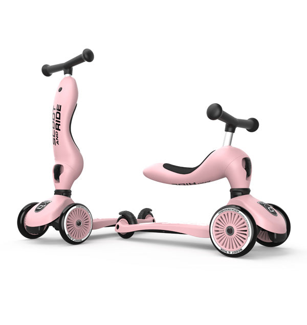 Trotinete Evolutiva 2 em 1 - Scoot & Ride – Highwaykick 1 – Rose
