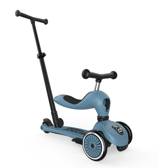Trotinete Push and Go Scoot & Ride azul, vista 2