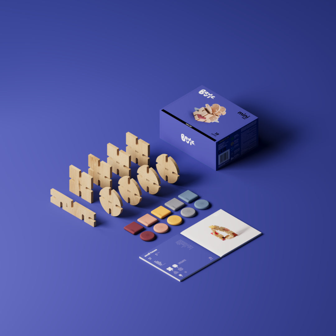BAVVIC Mini Set de 19 peças de construção para crianças