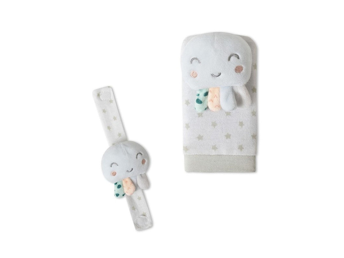 Chocalhos para pés e pulsos de bebé modelo polvo Interbaby, vista 3