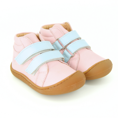 Botas carneiras barefoot bicolor em pele Pituka Wear