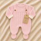 Conjunto tricot rosa encanto de 3 peças, vista 5