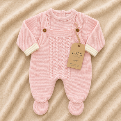 Conjunto Tricot Rosa Encanto 3 Peças