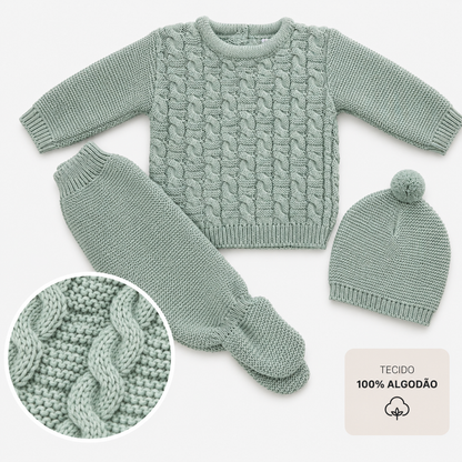 Conjunto de 3 Peças Para Bebé