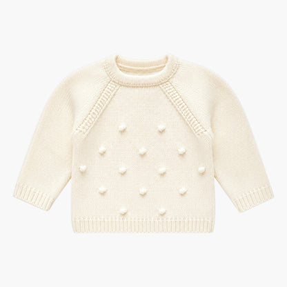 Conjunto de Malha para Bebé com Gorro Creme e Bordô LOLO