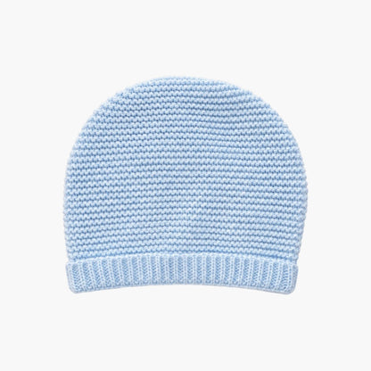 Conjunto de Malha para Bebé com Gorro Creme e Azul Céu LOLO