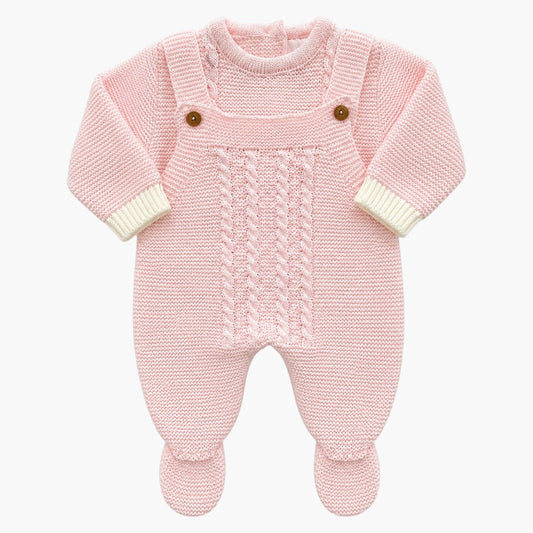 Conjunto Tricot Rosa Encanto 3 Peças