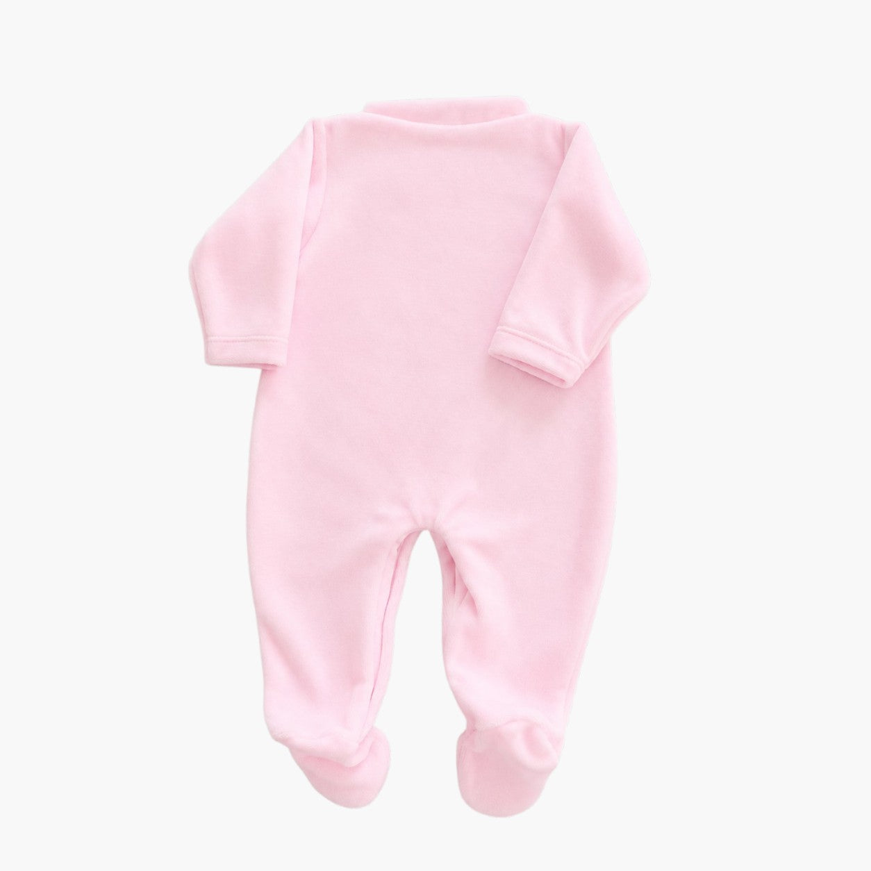 Baby-Strampler aus rosa Samt