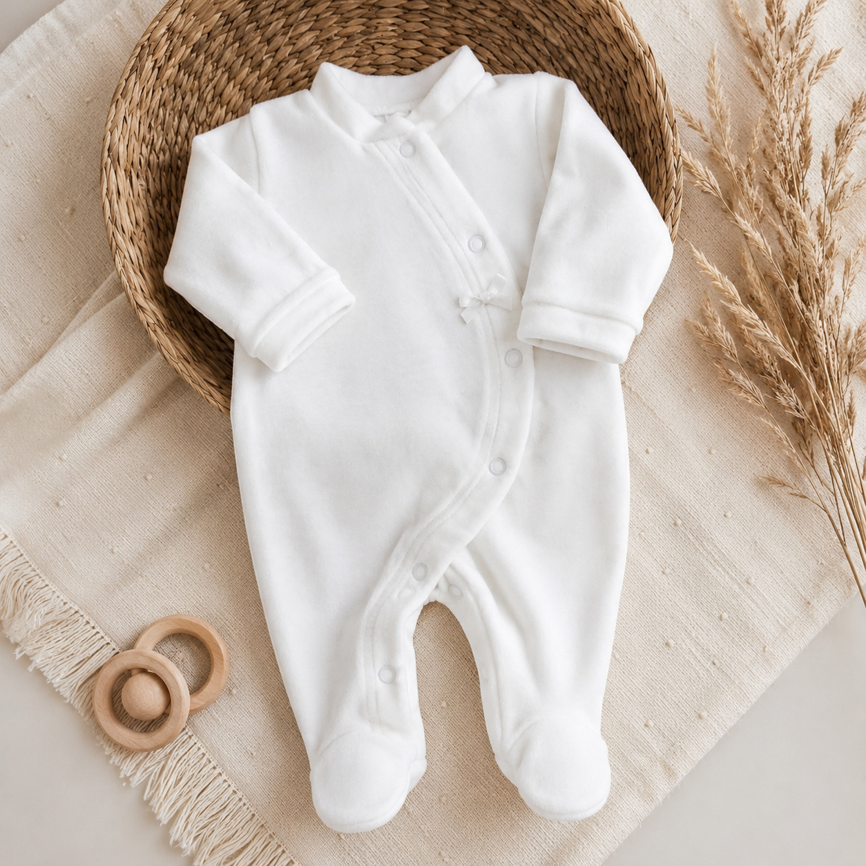 Baby-Strampler aus Samt