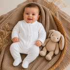Babygrow de veludo personalizável para bebé, vista 3