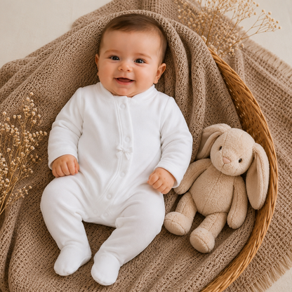 Baby-Strampler aus Samt