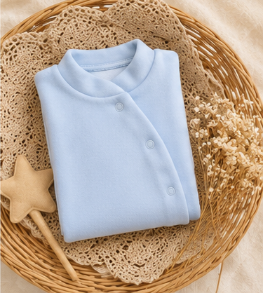 Babygrow Veludo Azul Bebé