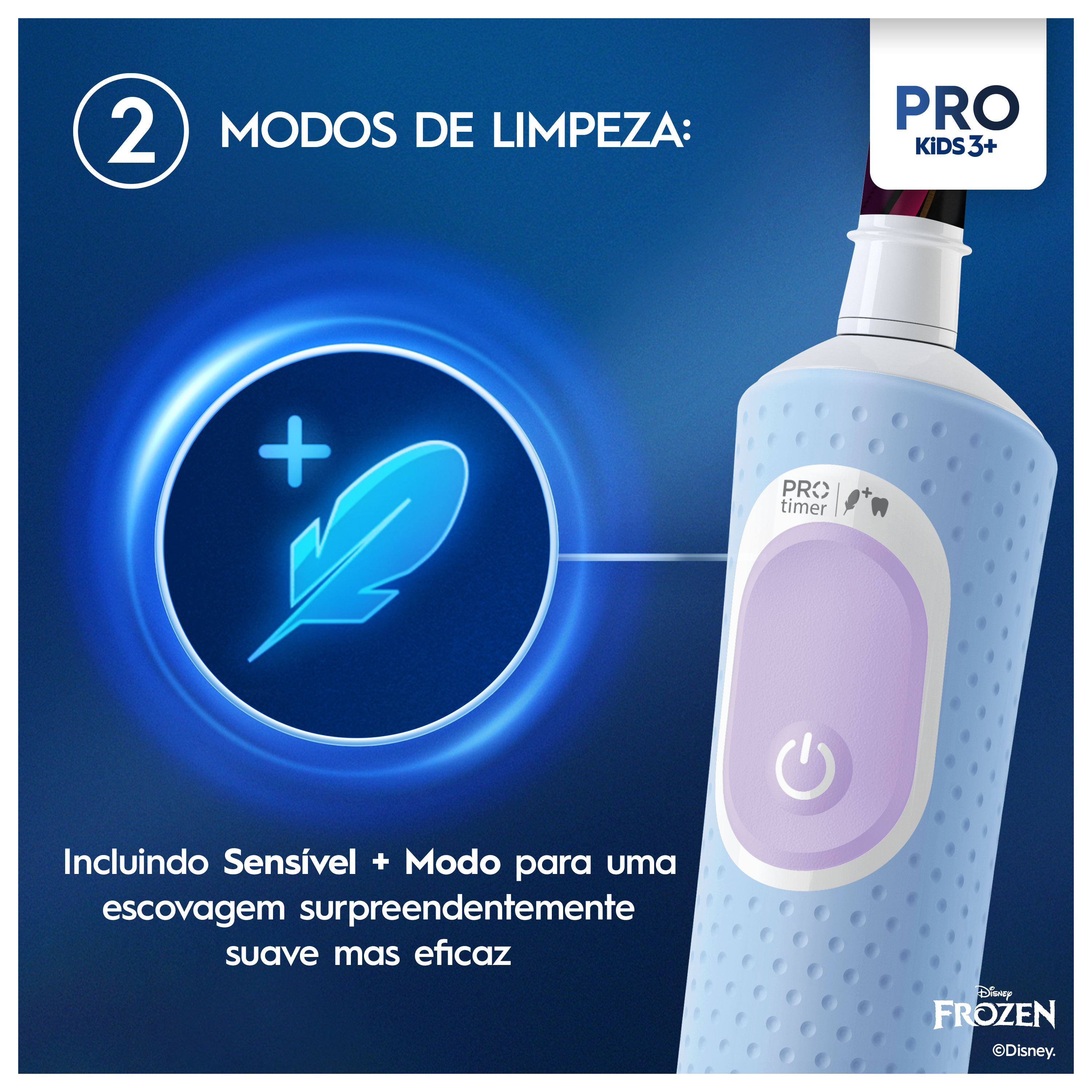 Escova elétrica Oral-B Pro Kids Frozen, vista 3