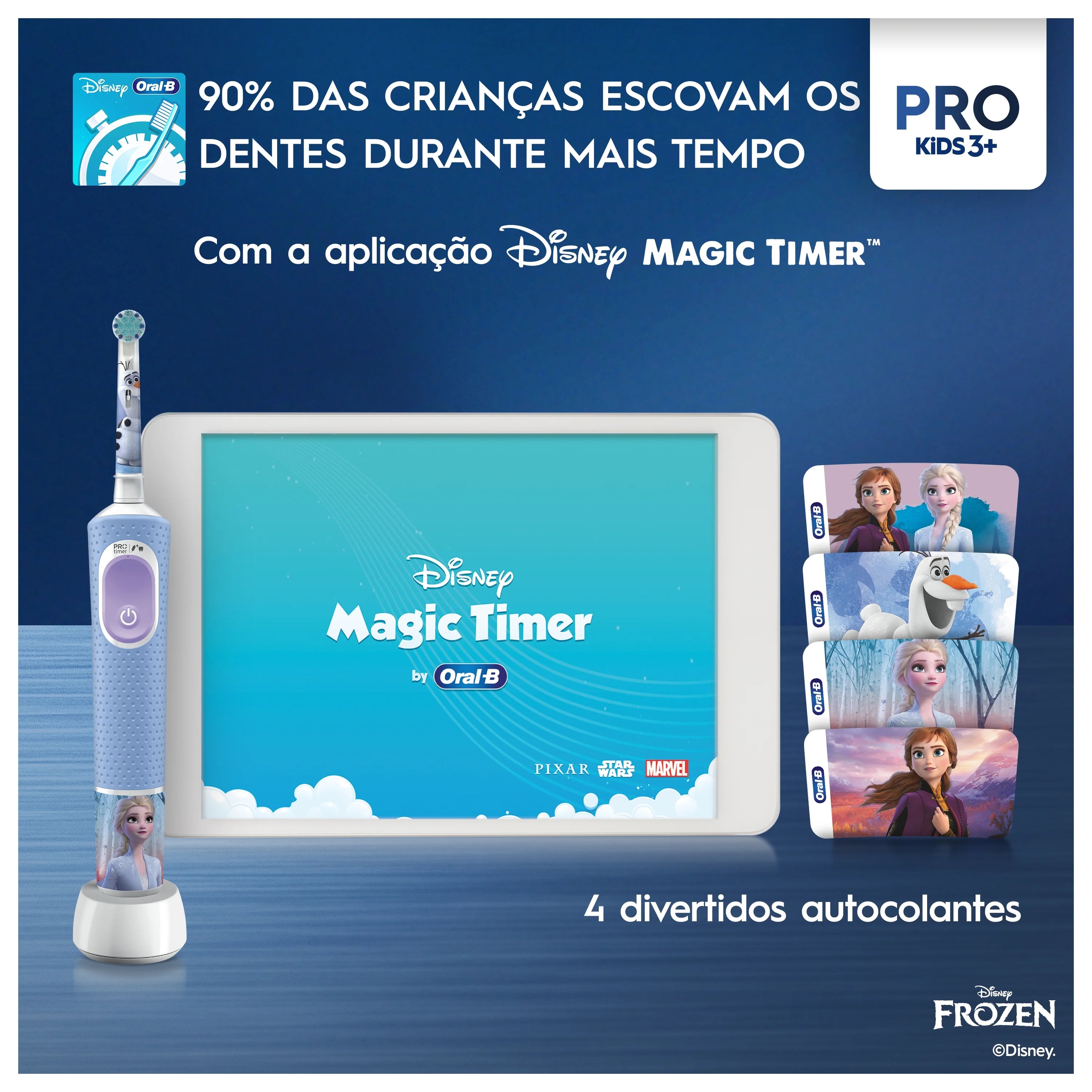 Escova elétrica Oral-B Pro Kids Frozen, vista 4