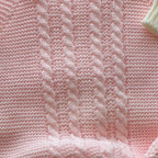 Conjunto tricot rosa encanto de 3 peças, vista 3