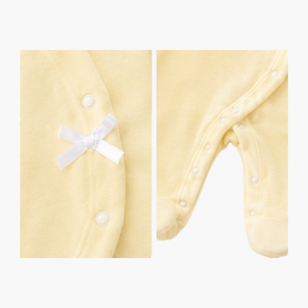 Babygrow de veludo amarelo bebé, vista 5
