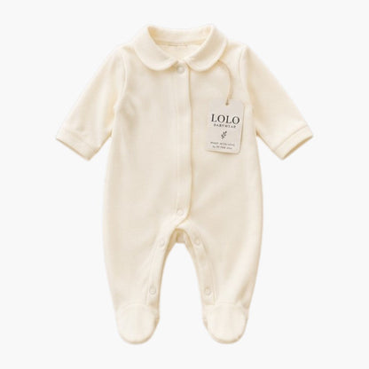 Babygrow Branco Pérola com Gola