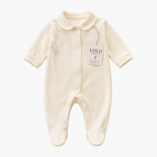 Babygrow Branco Pérola com Gola