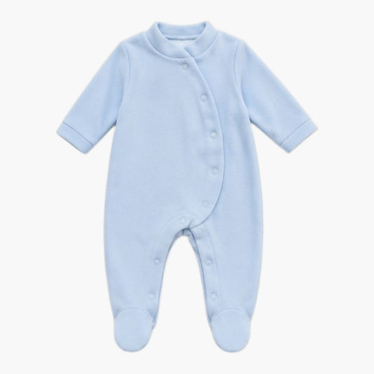 Babygrow Veludo Azul Bebé