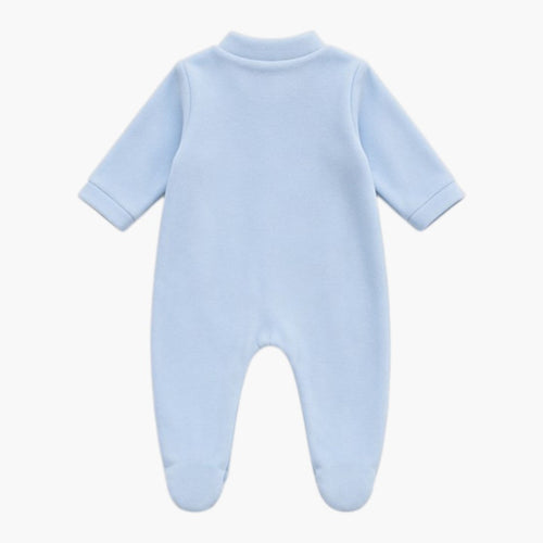 Babygrow de veludo azul bebé, vista 2