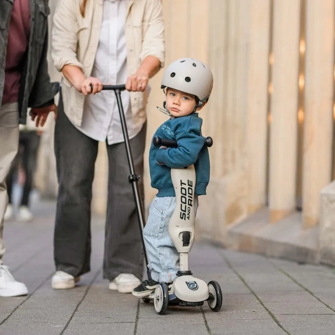 Trotinete 2 em 1 Push and Go Scoot & Ride cor ash