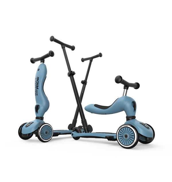 Trotinete Push and Go Scoot & Ride azul, vista 4