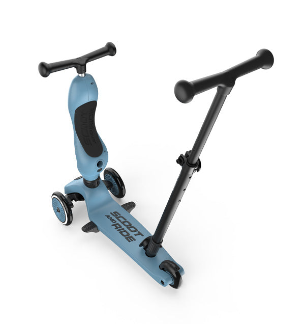 Trotinete Push and Go Scoot & Ride azul, vista 8