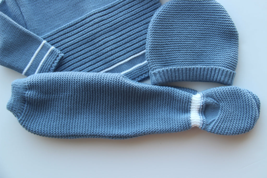 Conjunto em malha de 3 peças para bebé, vista 9