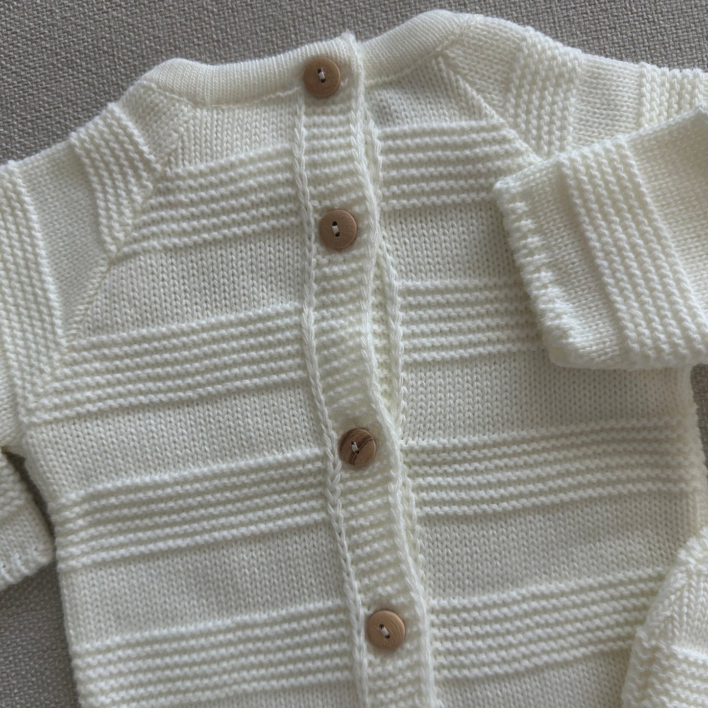 Baby-Set aus Strickperlenmuster, 3-teilig, 100 % Baumwolle
