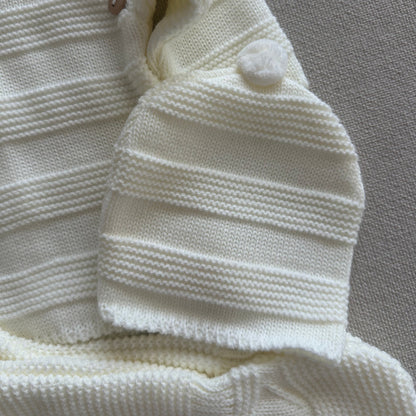 Baby-Set aus Strickperlenmuster, 3-teilig, 100 % Baumwolle
