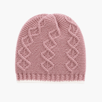 Conjunto de malha bebé com gorro rosa antigo LOLO, vista 4
