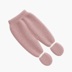 Conjunto de malha bebé com gorro rosa antigo LOLO, vista 3