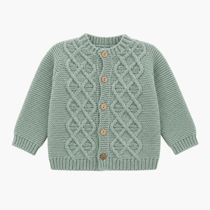 Conjunto de Malha para Bebé com Gorro Verde Sálvia LOLO