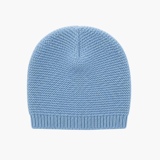 Jardineira de Malha para Bebé com Camisola e Gorro Azul Petróleo LOLO