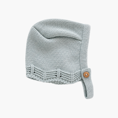 LOLO Baby-Overall aus Strick mit Mütze, trockenem Grün
