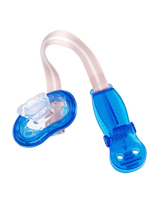 Suporte de chupeta Curaprox Baby azul, vista 2