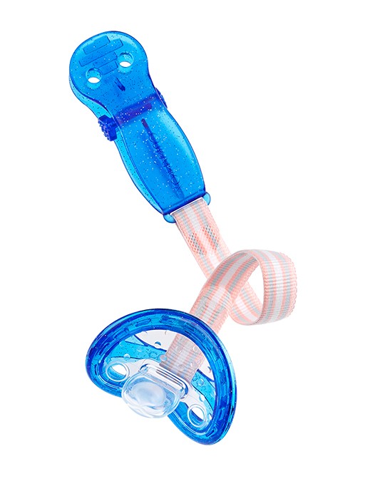 Suporte de chupeta Curaprox Baby azul, vista 3