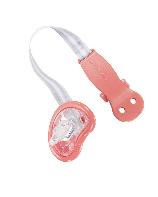 Suporte de chupeta Curaprox Baby coral, vista 3