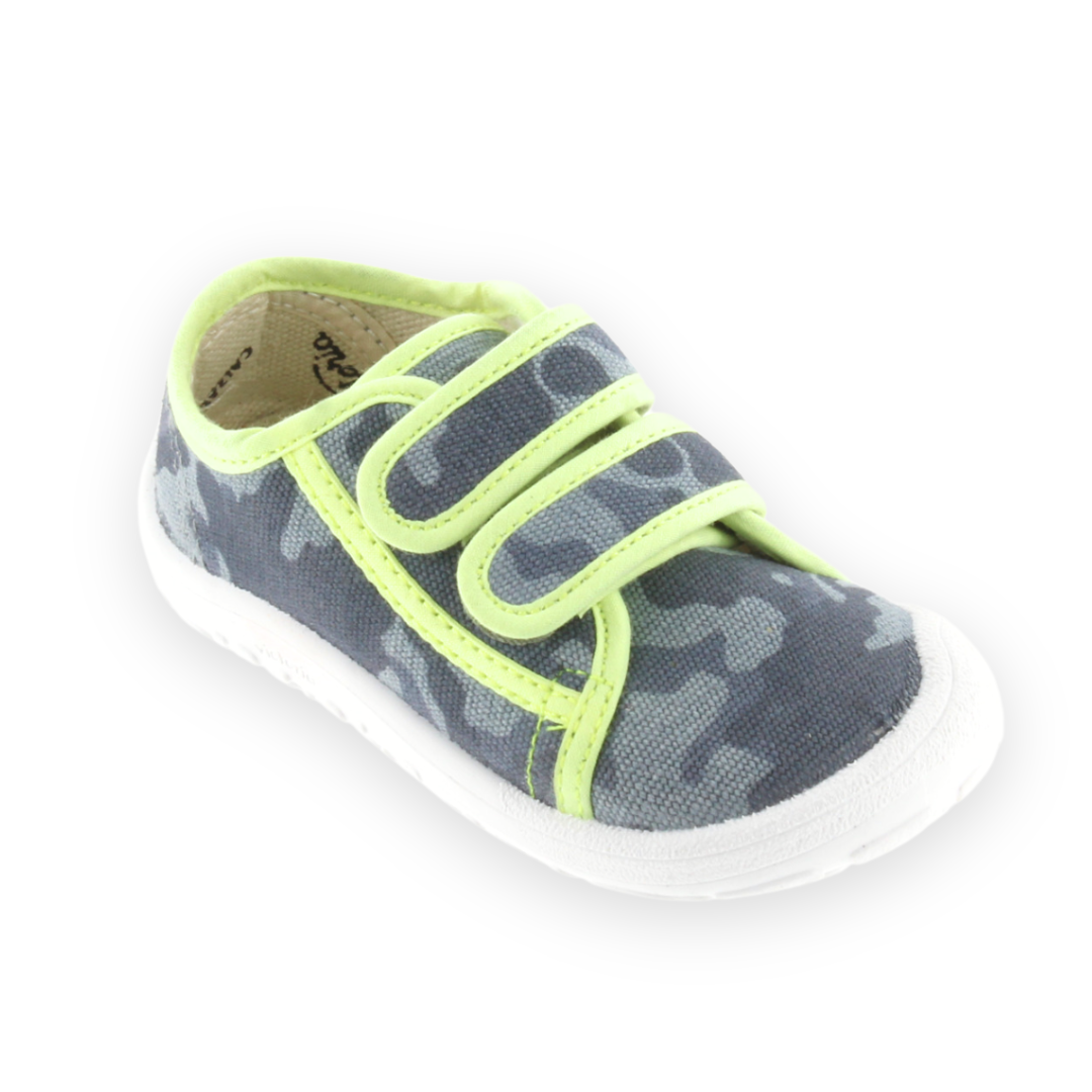TÉNIS BAREFOOT BOSCO LONA VELCRO CAMUFLAGEM VICTORIA