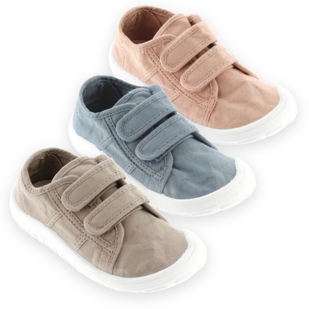 Ténis barefoot Bosco em lona reciclada com velcro Victoria