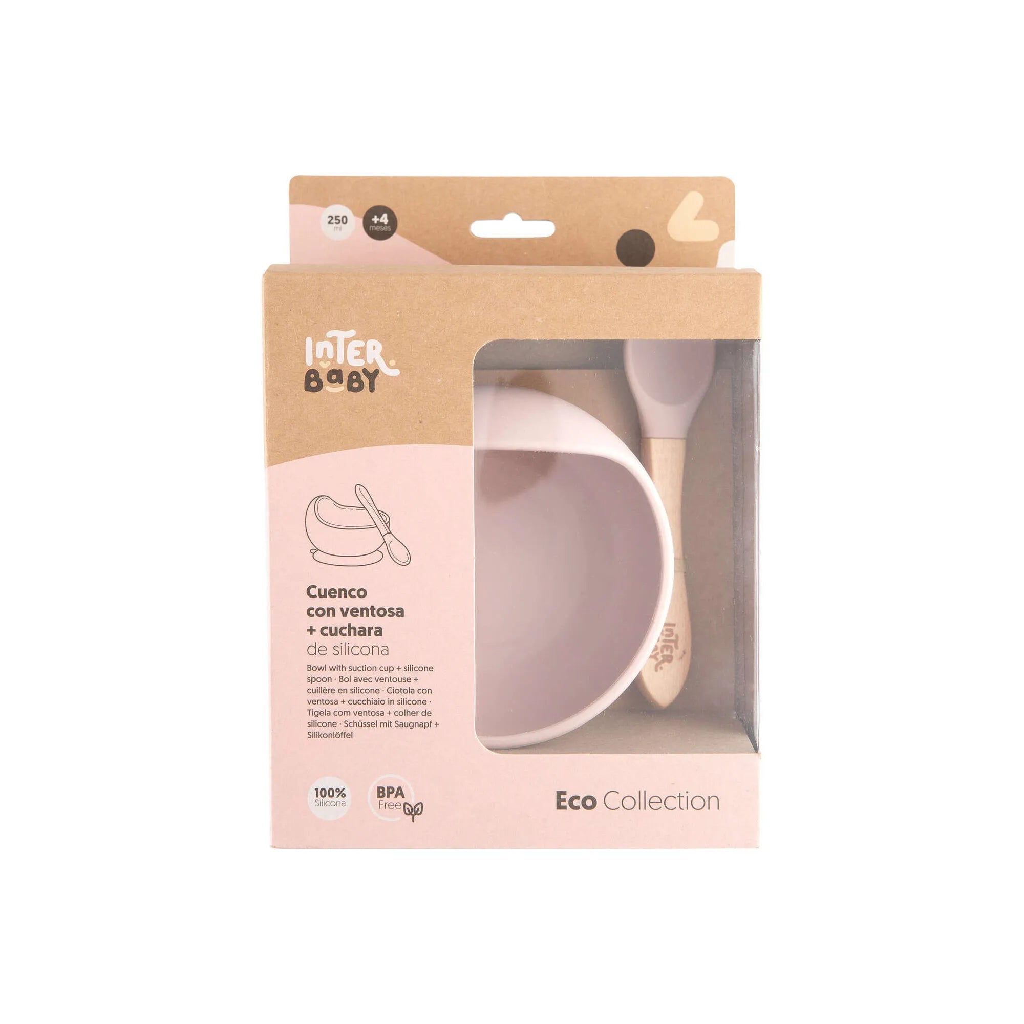 Tigela com ventosa e colher para bebé Interbaby, vista 3