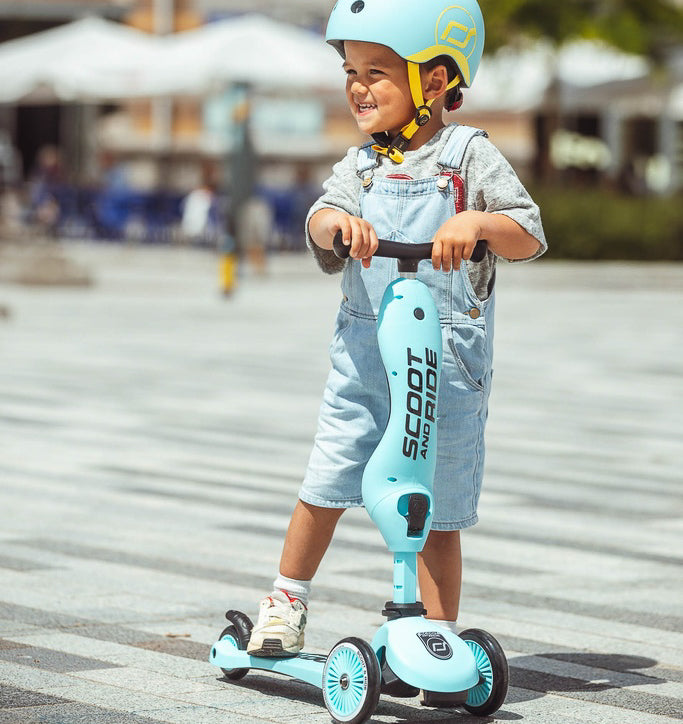 Trotinete evolutiva 2 em 1 Scoot & Ride Highwaykick 1 blueberry