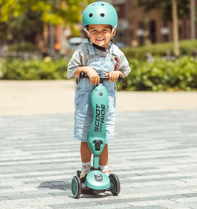 Trotinete evolutiva 2 em 1 Scoot & Ride Highwaykick 1 forest